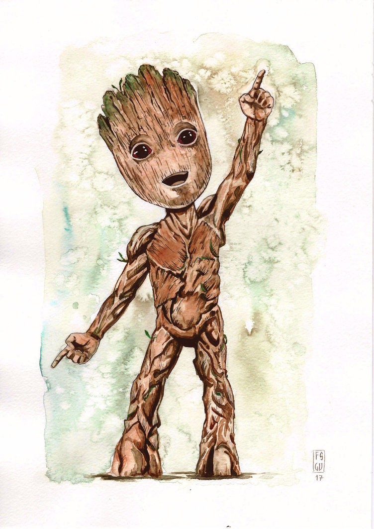 752x1063 Baby Groot By Fsgu