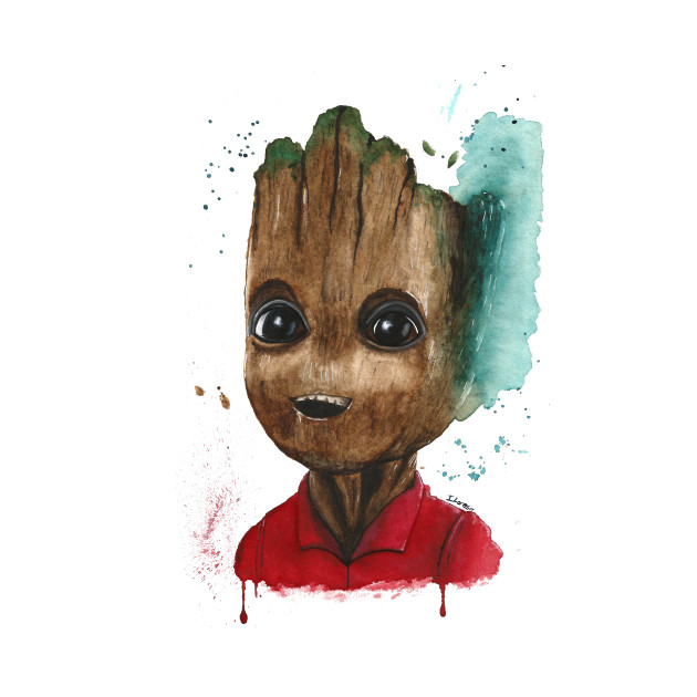 630x630 Baby Groot Watercolor Advengers