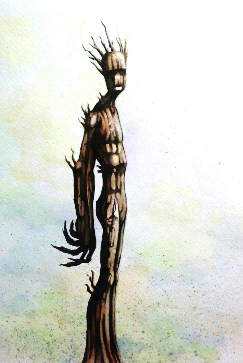 853x1273 Groot Watercolor By Legumebean On @ Marvel Comic Book