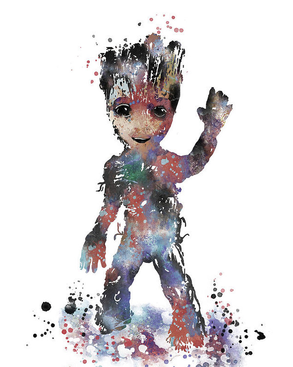 600x750 Baby Groot Poster By Rosalia S