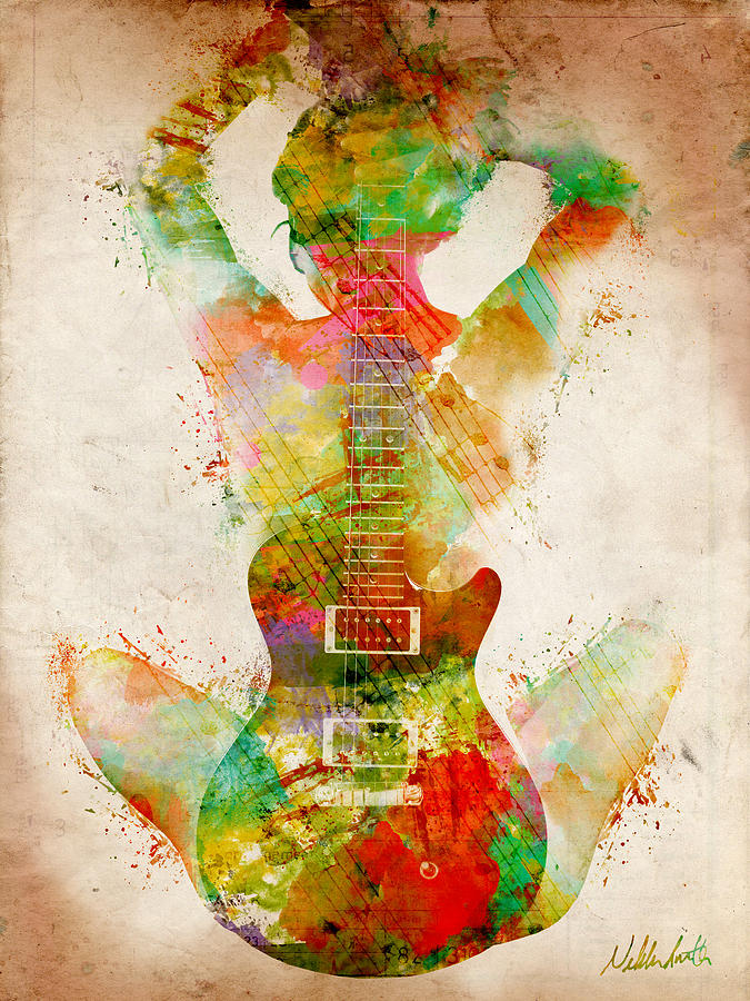 675x900 Guitar Siren Digital Art By Nikki Smith