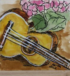 236x256 183 Best Hand Painted Guitars, Ukuleles And Art Images On