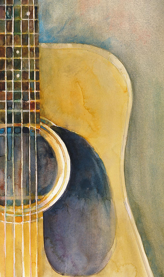 533x900 Martin Acoustic Guitar Painting By Dorrie Rifkin