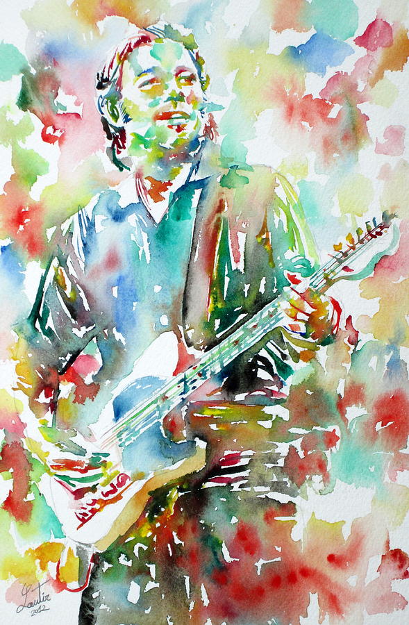 Guitar Watercolor Painting at GetDrawings | Free download