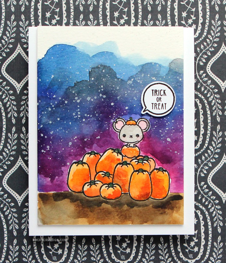 745x867 Watercolor Halloween Card (Feat. Mama Elephant Stamps