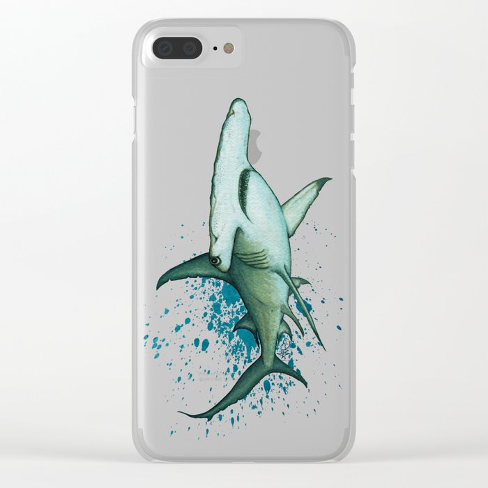 700x700 Great Hammerhead Shark By Amber Marine ~ Watercolor Painting