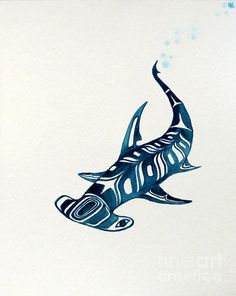 236x296 Hammerhead Shark Watercolor Print Shark Art By Artsprint On Etsy
