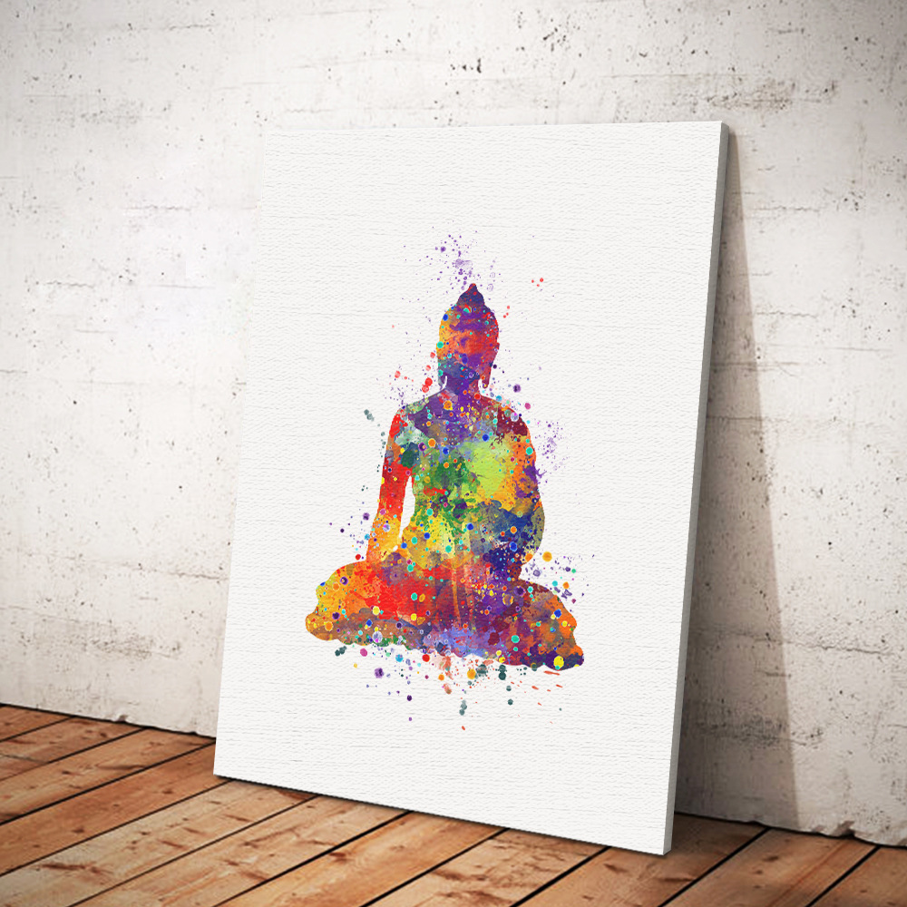 1000x1000 Buy Instant Digital Watercolor Print Buddha Hamsa