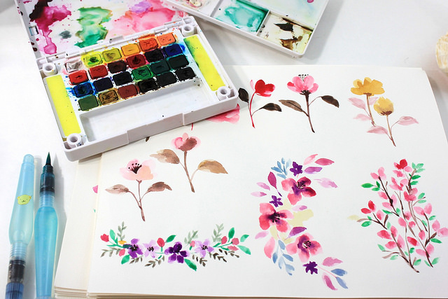 640x427 Simply Paper Crafts Watercolor Painting And Brush Lettering