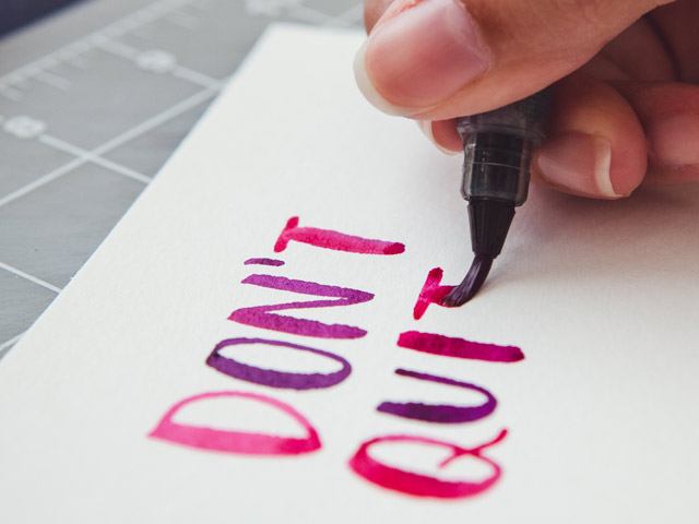 640x480 Brush Lettering With Watercolor Every Tuesday