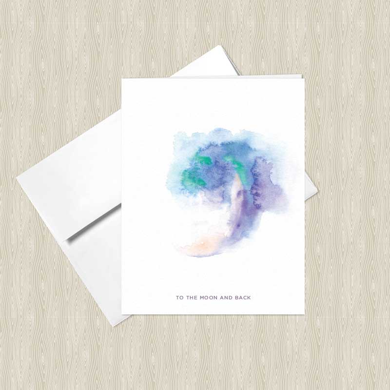 800x800 Gypsy Moon Watercolor Greeting Cards