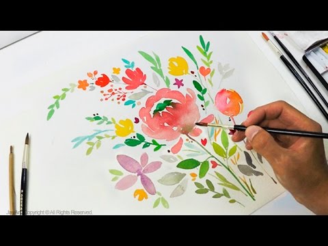 480x360 Diy Greeting Card Watercolor Painting
