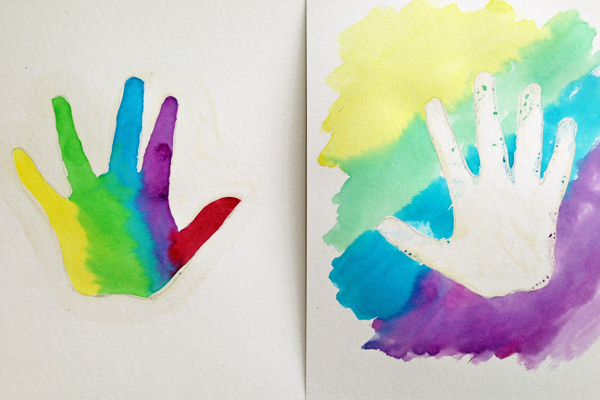600x400 How To Make Watercolor Handprints