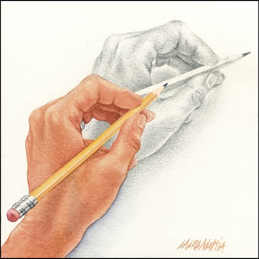 504x504 Mara Mattia Art Drawing My Hand In Watercolor
