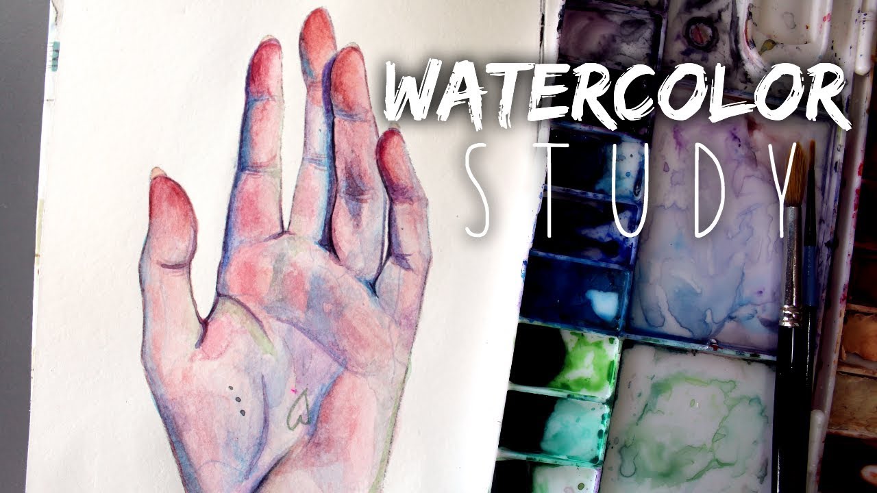 1280x720 Sketchbook Watercolor Hand Study