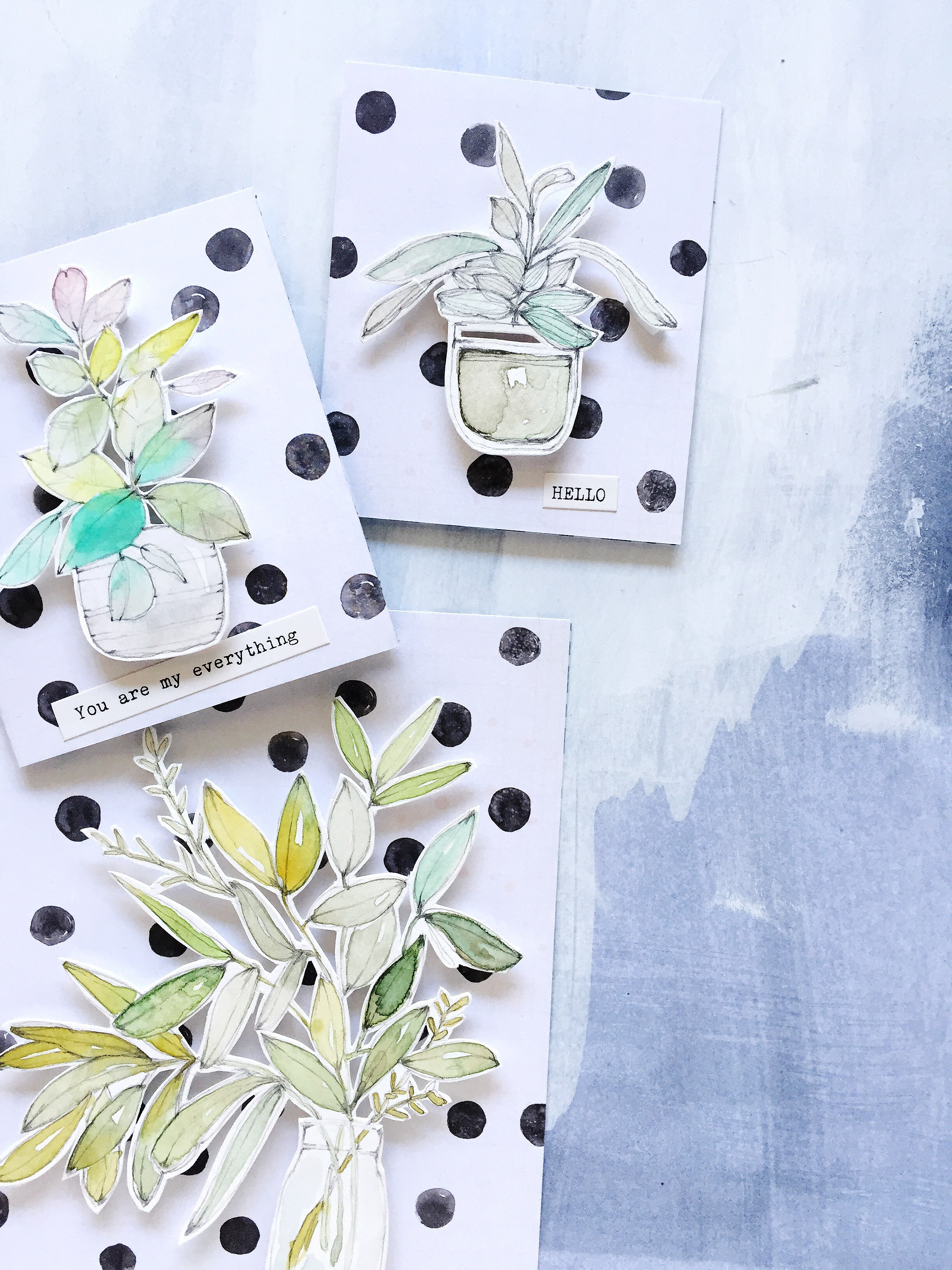 2448x3264 Darling Handmade Watercolor Cards