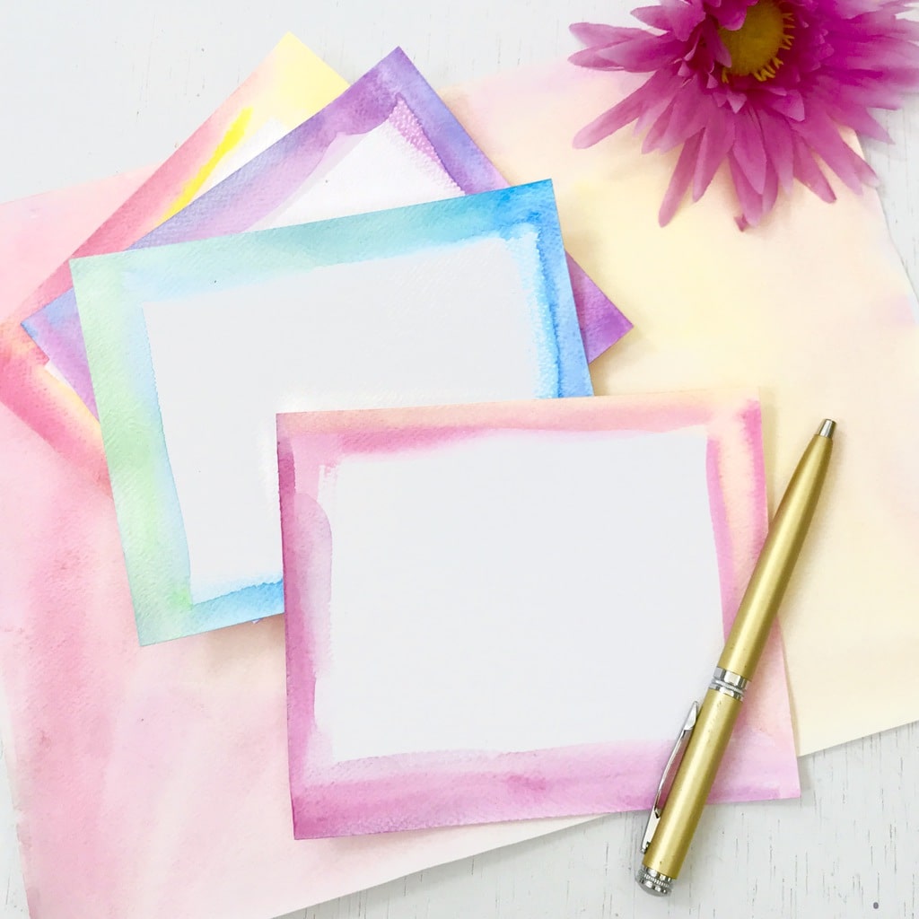 1024x1024 Quick Handmade Watercolor Notecards