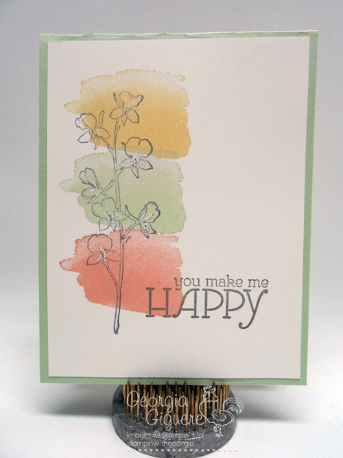 500x667 Simple Handmade Card With Happy Watercolor Plus A Trick To Flatten