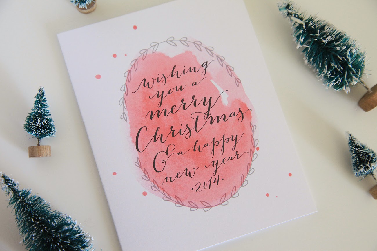 1300x867 Unify Handmade Watercolor Christmas Cards