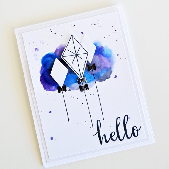 550x550 Watercolor Fun On A Handmade Card Crafthubs