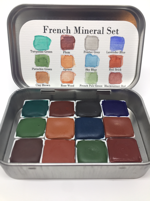 480x640 French Mineral Set Handmade Watercolors And By Ironladypress On Zibbet