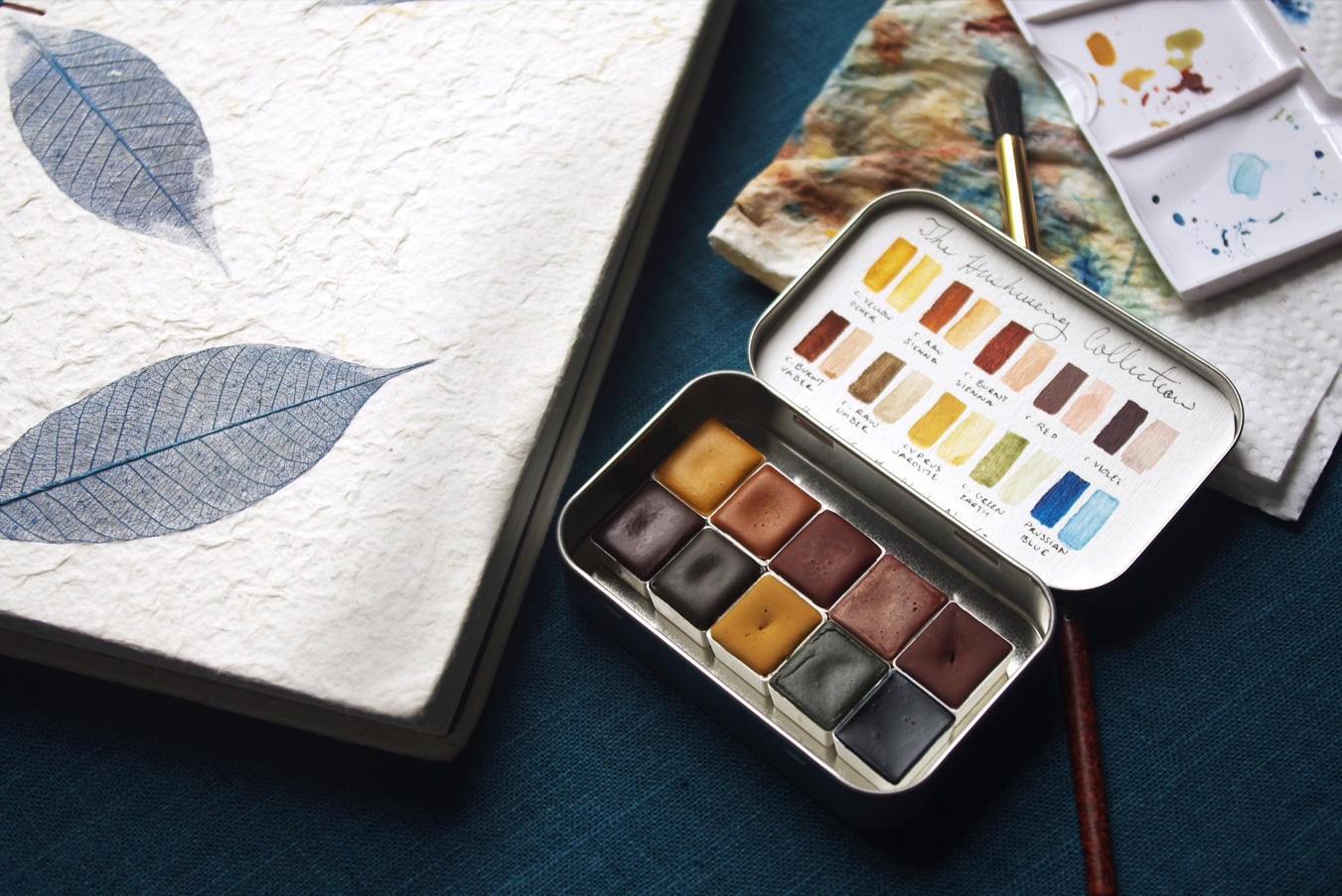 1351x903 Handmade Watercolor Paint The Hushwing Collection 10 Half Etsy