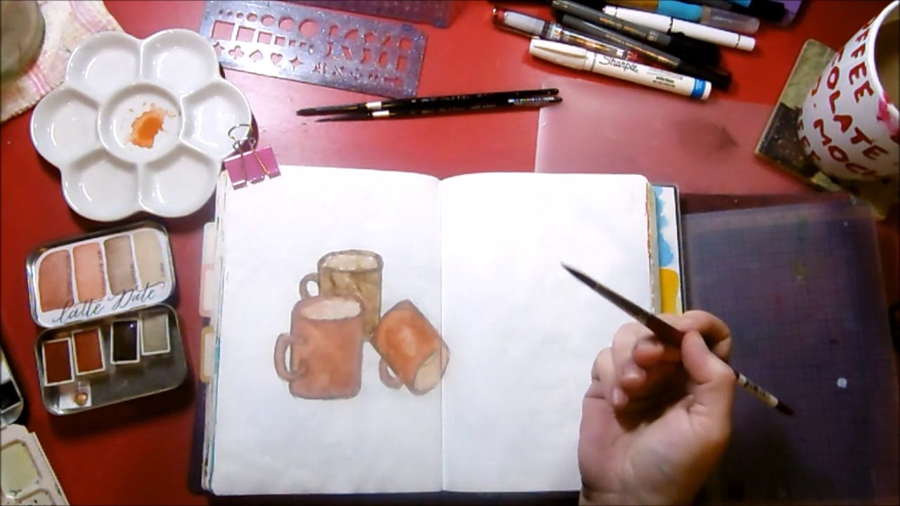 1280x720 Journal Process With Handmade Watercolor By Designsbyrachelbeth