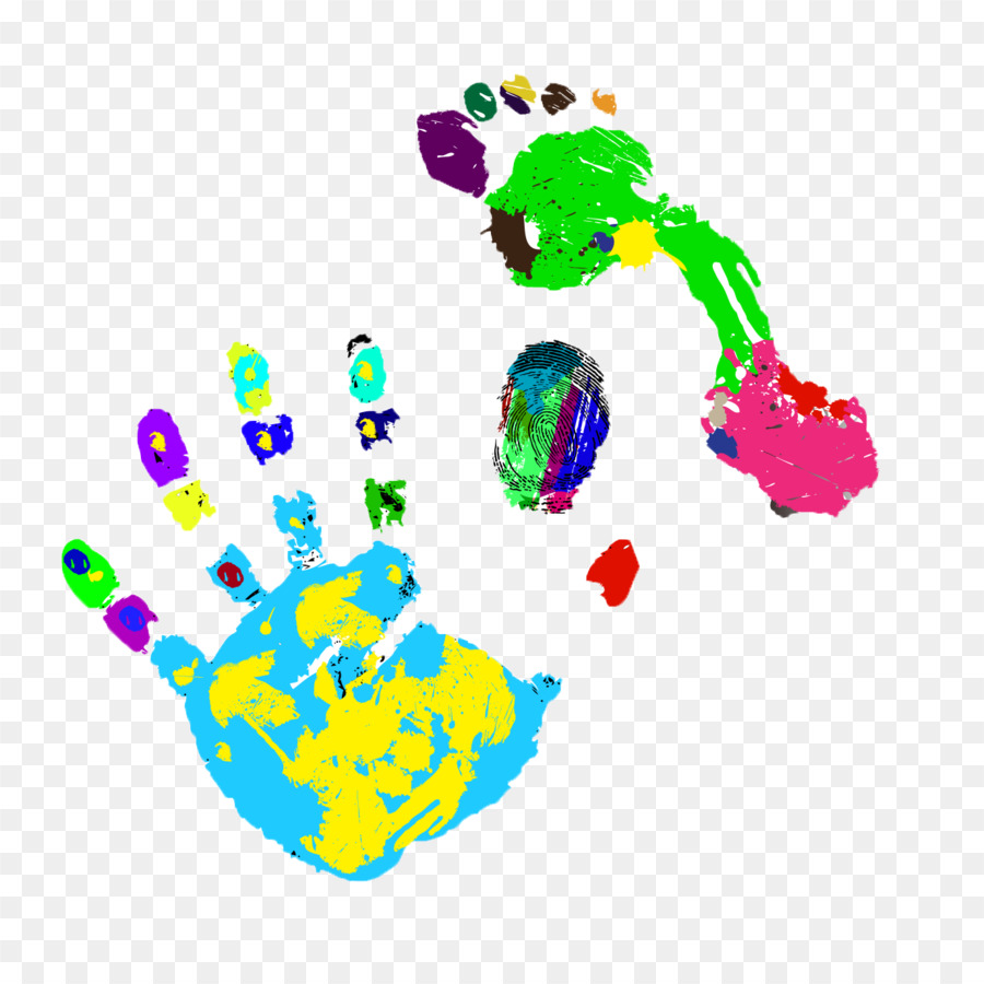 900x900 Download Watercolor Painting Footprint Painted Handprints