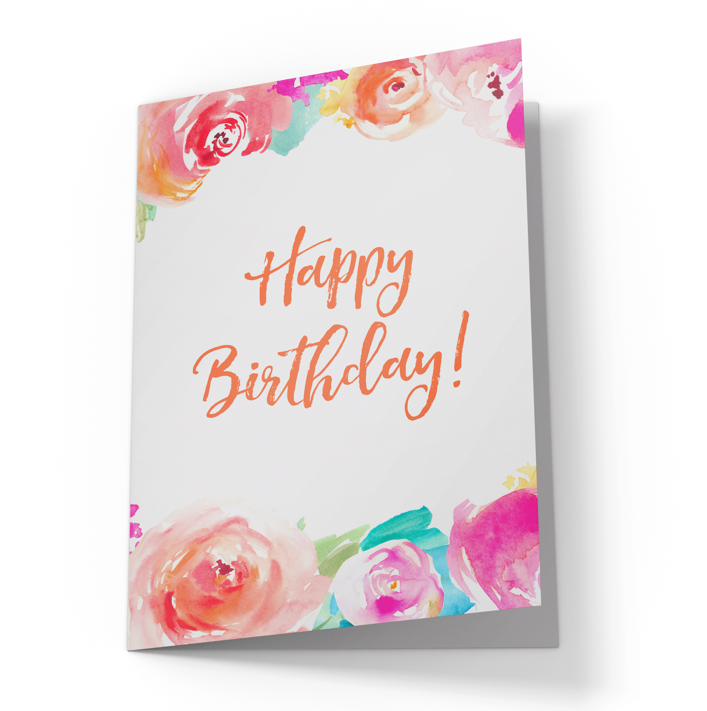 Happy Birthday Card Watercolor at GetDrawings | Free download
