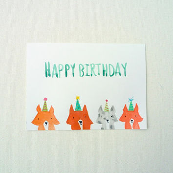 354x354 Happy Birthday Card, Corgi Birthday From Studiofroezel On Etsy
