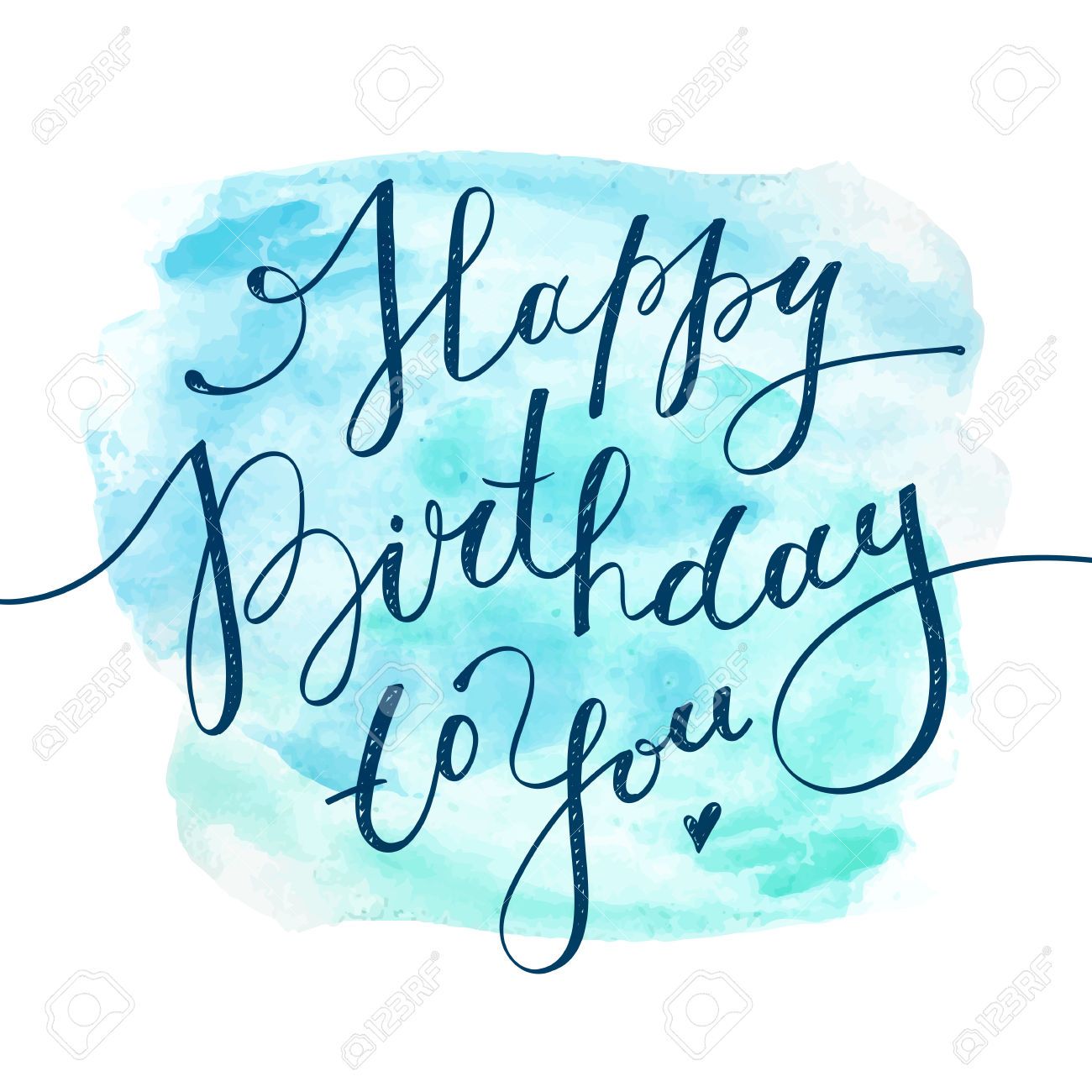 1300x1300 Image Result For Happy Birthday Watercolor Lettering Watercolor