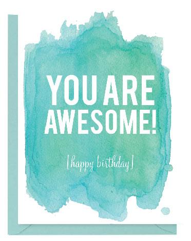 372x470 Watercolor Happy Birthday Card Set Paper On Pine
