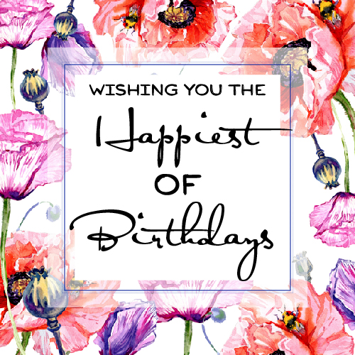 500x500 Watercolor Peonies Happy Birthday Free Flowers Ecards, Greeting