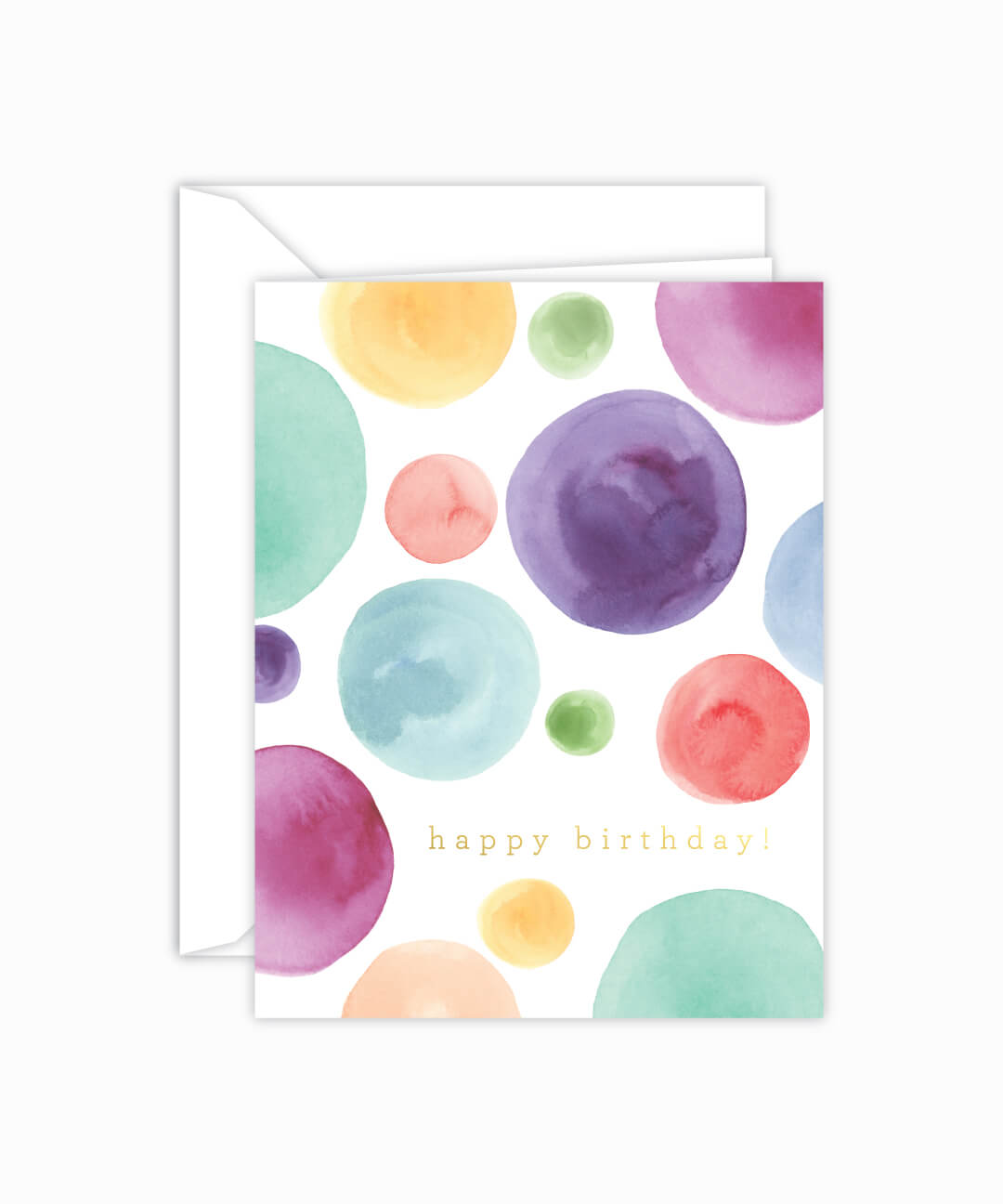 1080x1296 Happy Birthday Rainbow Dots Watercolor Card Stockabl