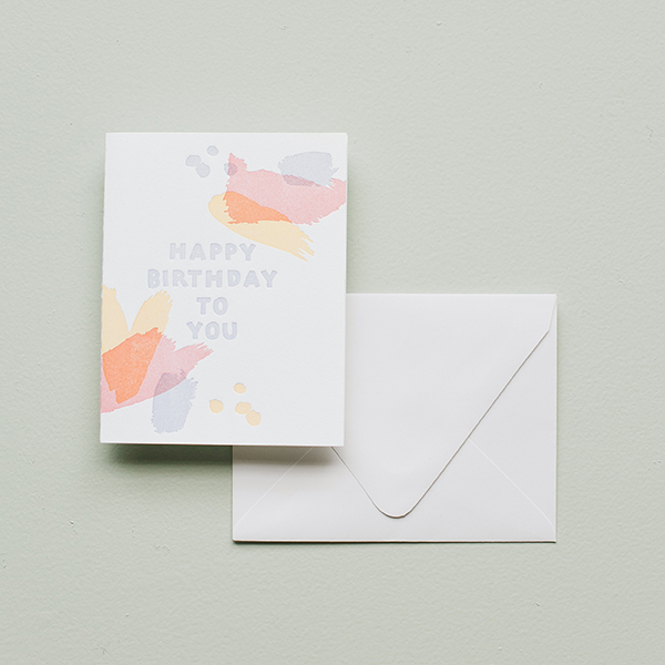 600x600 Letterpress Card