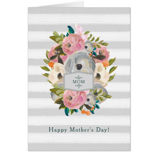 540x540 Happy Mothers Day Pretty Watercolor Flowers Card Zazzle.co.uk