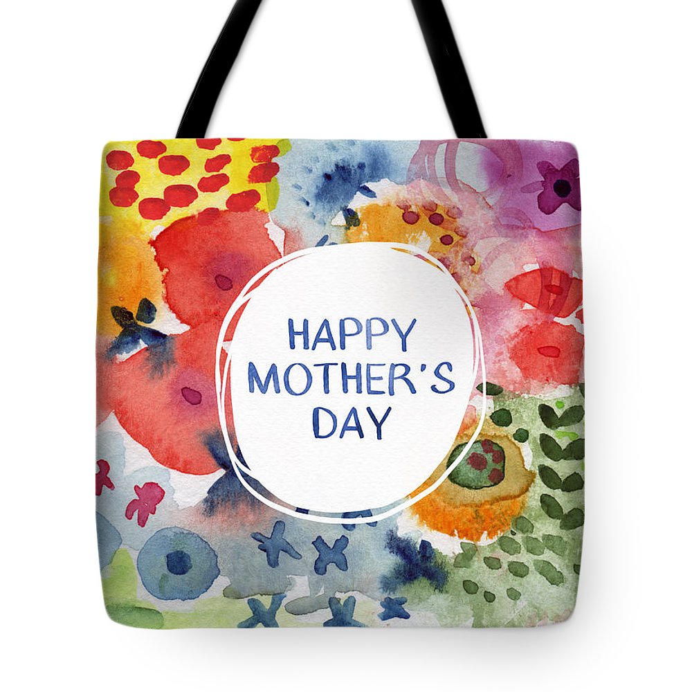 1000x1000 Happy Mothers Day Watercolor Garden Art By Linda Woods Tote Bag