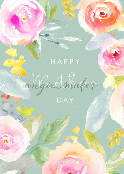 429x600 Download This Adorable Mothers Day Card With Watercolor Flowers
