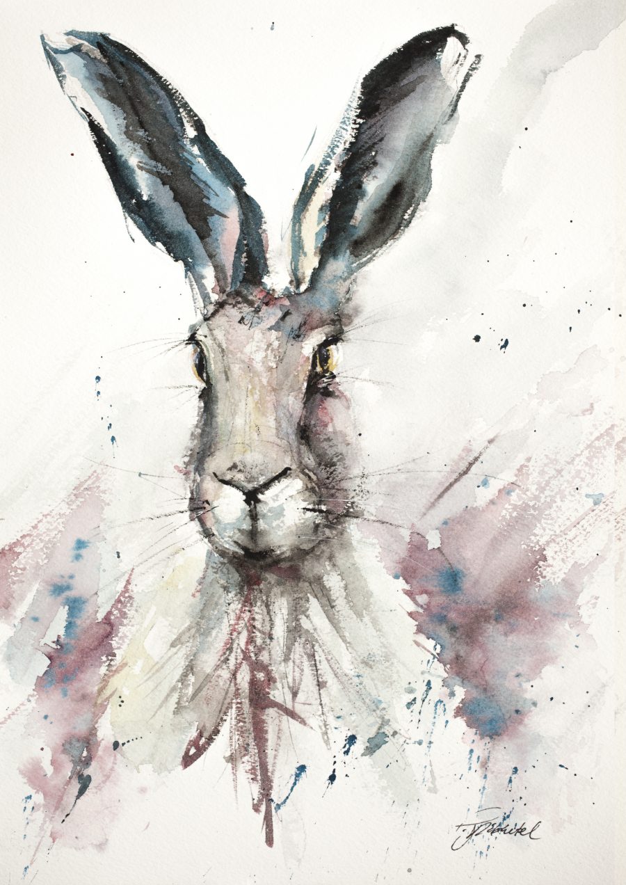900x1272 Hare Painting