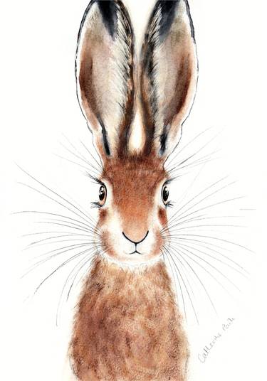 375x536 Hare Watercolor Paintings For Sale Saatchi Art