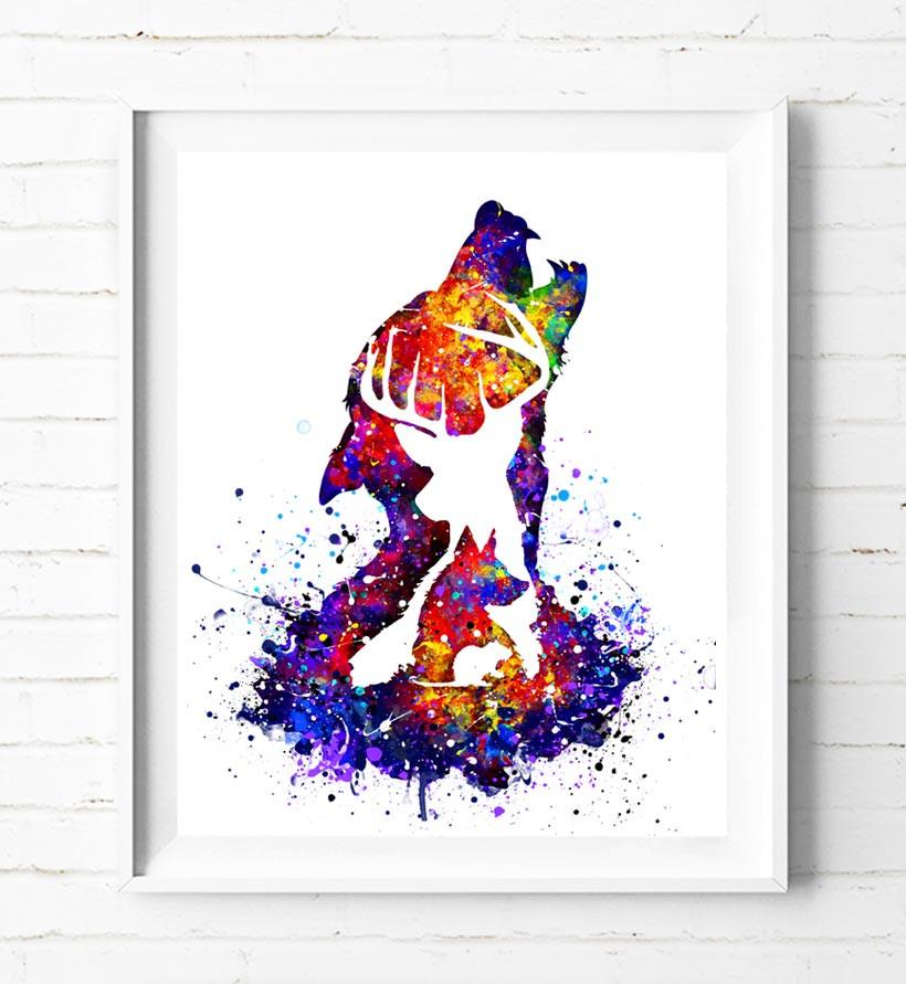 820x891 Harry Potter The Marauders Poster Print Watercolor Painting Wall