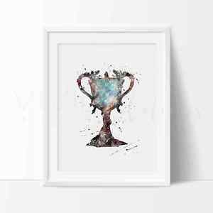 300x300 Harry Potter Triwizard Cup Watercolor Nursery Art Print, Kids Wall