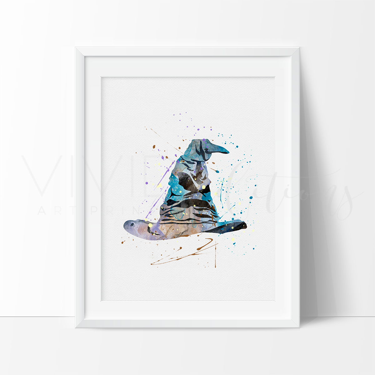 1200x1200 Amazing Harry Potter Sorting Hat Watercolor Bedroom, Playroom Or