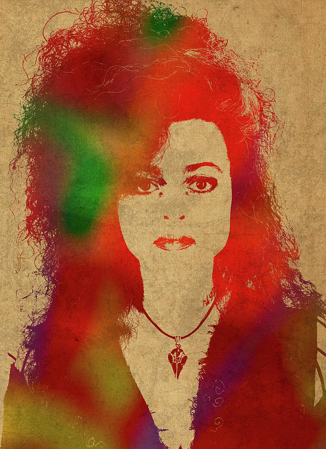 654x900 Bellatrix Lestrange From Harry Potter Watercolor Portrait Mixed