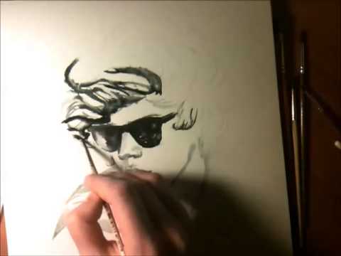 480x360 Watercolor Drawing Of Harry Styles