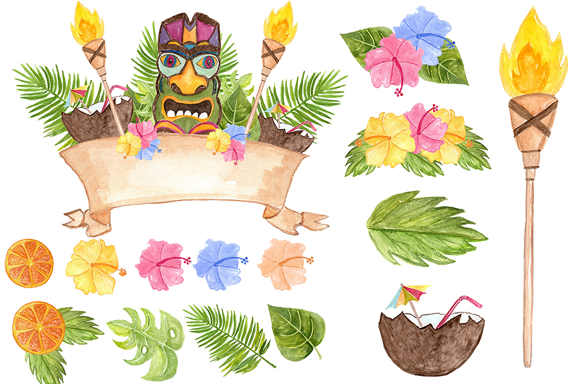 1160x772 Watercolor Hawaii Clipart By Vivastarkids