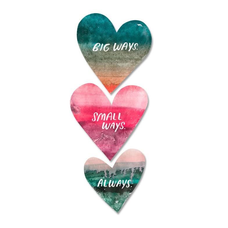 785x785 Watercolor Hearts Love Card