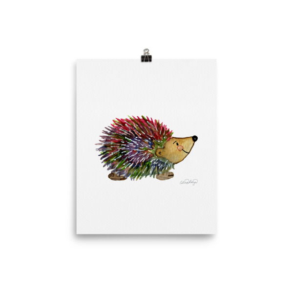 600x600 Alicia Hayes Offers Her Hedgie The Hedgehog Watercolor Painting On