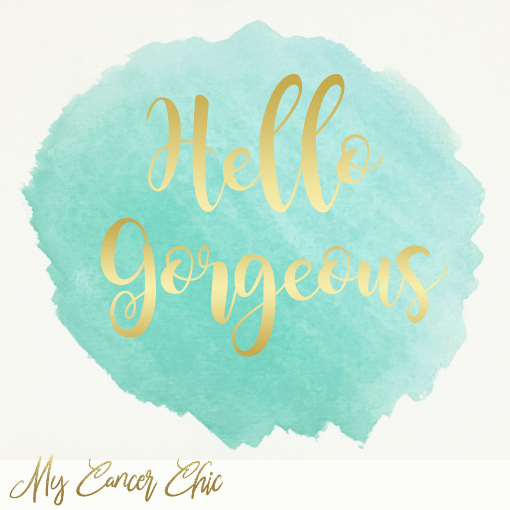 1024x1024 Hello Gorgeous Mint Watercolor Print
