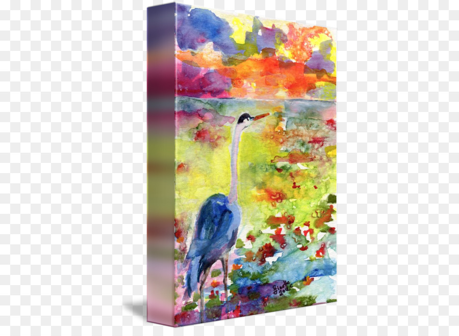 900x660 Watercolor Painting Acrylic Paint Heron